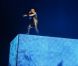 Kanye West sur la scène de Bercy pour le Watch The Throne Tour, à Paris, le 1er juin 2012.