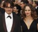 Vanessa Paradis et Johnny Depp lors des Oscars en 2008
