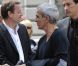 Raymond Domenech lors des obsèques de Thierry Roland le 21 juin 2012 en l'église Sainte-Clotilde à Paris