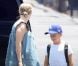 Reese Witherspoon, enceinte, et son fils Deacon, sur le tournage du film Devil's knot, à Atlanta, le 26 juin 2012