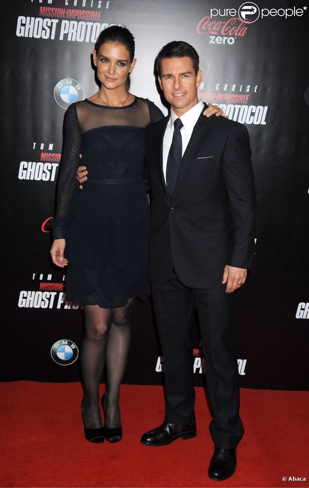 Tom Cruise et Katie Holmes, en décembre 2011 à NY.
