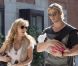 Elsa Pataky, Chris Hemsworth et leur petite India Rose, 2 mois, à Madrid, le mercredi 4 juillet 2012.