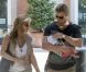 Elsa Pataky, Chris Hemsworth et leur petite India Rose, 2 mois, à Madrid, le mercredi 4 juillet 2012.
