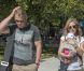 Elsa Pataky, Chris Hemsworth et leur petite India Rose, 2 mois, à Madrid, le mercredi 4 juillet 2012.