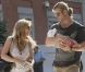 L'actrice Elsa Pataky, son mari Chris Hemsworth et leur petite India Rose, 2 mois, à Madrid, le mercredi 4 juillet 2012.