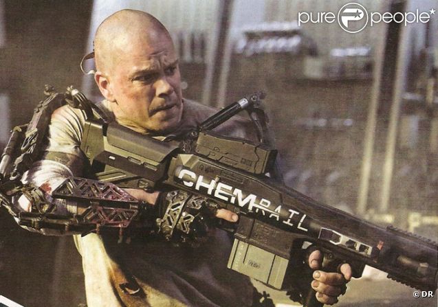 Première photo de Matt Damon dans  Elysium , le film de science-fiction de Neil Blomkamp. En salles le 6 mars 2013.