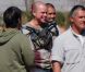 Matt Damon sur le tournage du film  Elysium  avec l'équipe de Neil Blomkamp. Novembre 2011 à Mexico.