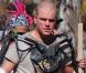 Matt Damon sur le tournage du film  Elysium . Novembre 2011 à Mexico.