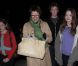 Annette Bening et ses trois plus jeunes enfants : Benjamin, 17 ans, Isabel, 15 ans, et Ella Corinne, 12 ans. À Los Angeles, février 2010.