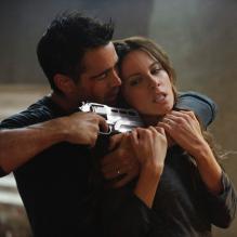 Colin Farrell et Kate Beckinsale dans <em>Total Recall</em>. En salles le 15 août.