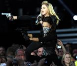 Madonna, en concert en juillet 2012 en Angleterre.