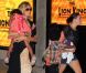 Heidi Klum avec ses enfants. New York, le 28 juillet 2012.