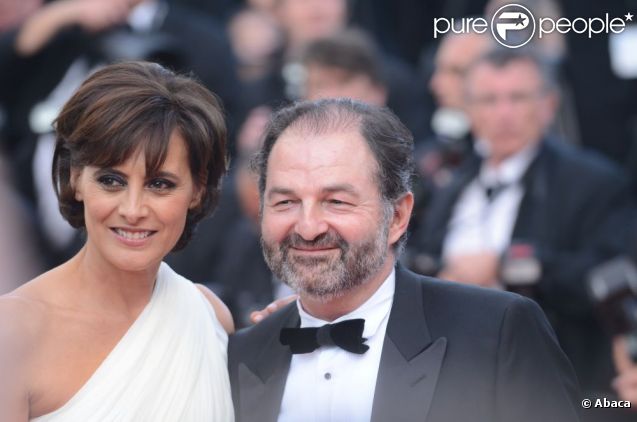 Inès de la Fressange et son compagnon Denis Olivennes lors du Festival de Cannes en mai 2012