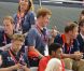 Le prince Harry jeudi 2 août 2012 au vélodrome de Stratford pour la finale de la vitesse sur piste aux Jeux olympiques.