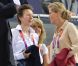 La princesse Anne et la comtesse Sophie de Wessex jeudi 2 août 2012 au vélodrome de Stratford pour la finale de la vitesse sur piste aux Jeux olympiques.