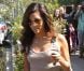 Eva Longoria, tout sourire dans les rues de Los Angeles à la sortie de son salon de coiffure le 2 août 2012