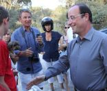 François Hollande, arrivé en vacances au Fort de Brégançon, dans le Var, le vendredi 3 août 2012.