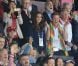 Kate Middleton, le prince William et le prince Harry ont exulté le 5 août 2012 au stade olympique lors du sacre d'Usain Bolt aux JO de Londres, vainqueur du 100m en 9"63.