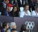 Kate Middleton, le prince William et le prince Harry ont exulté le 5 août 2012 au stade olympique lors du sacre d'Usain Bolt aux JO de Londres, vainqueur du 100m en 9"63.