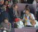 Kate Middleton, le prince William et le prince Harry ont exulté le 5 août 2012 au stade olympique lors du sacre d'Usain Bolt aux JO de Londres, vainqueur du 100m en 9"63.
