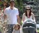 Alyson Hannigan et son mari Alexis Denisof ont le sourire avec leur petite fille Satyana et la dernière Keeva profitant d'un dimanche ensoleillé dans les rues de Brentwood le 5 août 2012