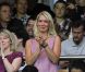  Dans les tribunes du Parc des Princes, l'une des soeurs de Zlatan Ibrahimovic l'encourageait avec ferveur pour ses débuts avec le PSG, le 11 août 2012 face à Lorient. 