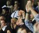  Dans les tribunes du Parc des Princes, l'une des soeurs de Zlatan Ibrahimovic l'encourageait avec ferveur pour ses débuts avec le PSG, le 11 août 2012 face à Lorient. 