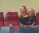 Helena Seger, la compagne de Zlatan Ibrahimovic, et leurs deux fils Maximilian et Vincent étaient présents le 11 août 2012 au Parc des Princes pour voir les débuts du géant suédois sous les couleurs du Paris Saint-Germain, auteur d'un doublé face à Lorient.