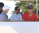 Ashton Kutcher assistant à l'entraînement de l'équipe de football américain The Dallas Cowboys à Oxnard, le 11 août 2012