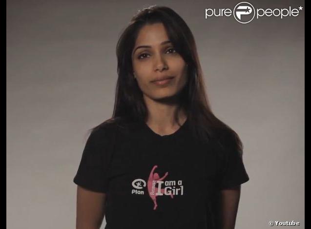 Freida Pinto, ambassadrice de Plan et de son initiative Because I Am A Girl, s'est rendue au Sierra Leone pour témoigner des travaux de l'organisation.