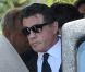 Sylvester Stallone lors des obsèques de son fils Sage le 21 juillet 2012