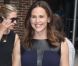 Jennifer Garner arrive sur le plateau du Late Show à New York, le 14 août 2012