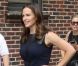 Jennifer Garner arrive sur le plateau du Late Show à New York, le 14 août 2012