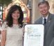 Valerie Bertinelli reçoit son étoile sur le Walk of Fame à Los Angeles, le 22 août 2012.