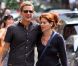 Debra Messing et son compagnon Will Chase dans les rues de New York, le 19 août 2012.