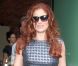 Debra Messing devant les studios de NBC pour l'émission  Good Morning America , à New York, le 22 août 2012.