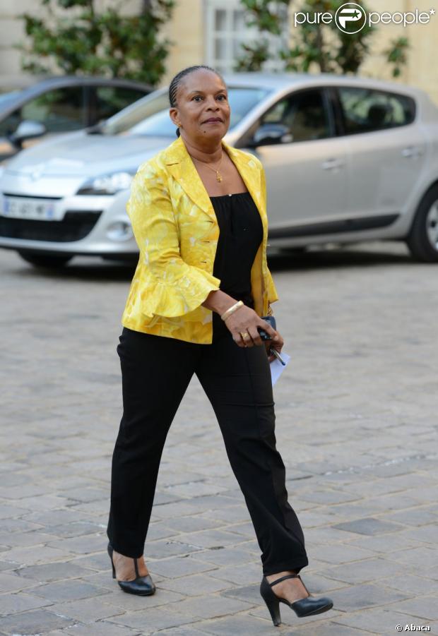 Christiane Taubira à Paris, le 22 août 2012.