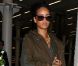 Rihanna à la gare de King Cross San Pancras, quitte Londres pour rejoindre Paris par l'Eurostar. Le 1er septembre 2012.
