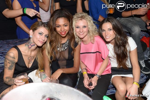Fanny, Ginie, Virginie et Capucine de Secret Story 6 au Duplex le vendredi 31 août 2012 à Paris