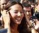 Jessica Michibata à l'issu du Grand Prix de Belgique où son compagnon Jenson Button a décroché la victoire le 2 septembre 2012 à Spa-Francorchamps