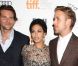 Bradley Cooper, Eva Mendes et Ryan Gosling lors de la présentation au Festival du film international de Toronto de The Place Beyond the Pines le 7 septembre 2012