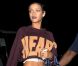 Rihanna sort du studio d'enregistrement à Londres le 8 septembre 2012