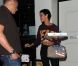 Rihanna sort du studio d'enregistrement à Londres le 8 septembre 2012