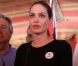  Angelina Jolie est allée à la rencontre des réfugiés dans un camp de Mafraq, en Jordanie, le 11 septembre 2012. 