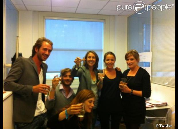 Alexia célèbre sa victoire contre Endemol le mercredi 12 septembre 2012.