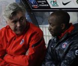 Carlo Ancelotti et Claude Makelele à Lorient le 8 janvier 2012
