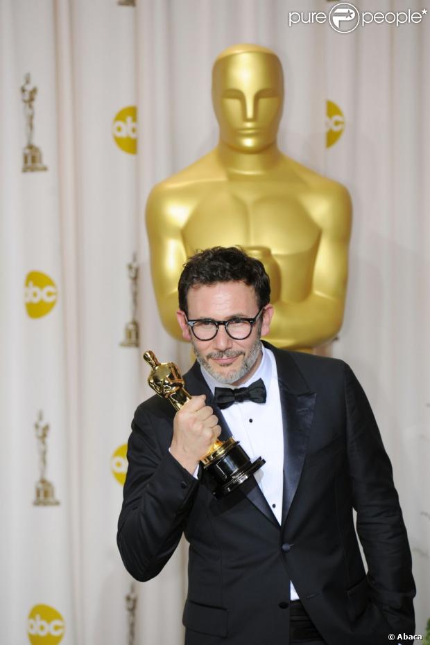Michel Hazanavicius lors de la cérémonie des Oscars 2012