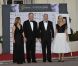  Le prince Albert de Monaco le samedi 15 septembre 2012 lors de la projection du film La main au collet en hommage à Grace Kelly, disparu tragiquement il y a 30 ans au théâtre Princesse Grace de Monaco, accompagné de Dennis Maguire, patron de la Paramount et Hugette Marsicano et Johanna Flores 