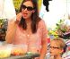 Jennifer Garner à Santa Monica avec ses enfants Violet, Seraphina et le petit dernier Samuel le 16 septembre 2012, Los Angeles