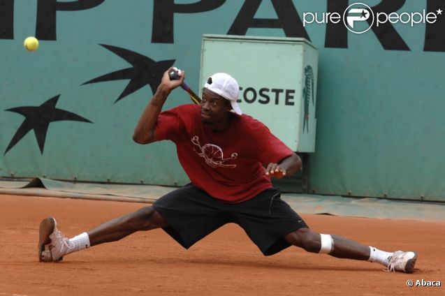 Gaël Monfils à Roland Garros le 21 mai 2009 à Paris